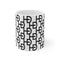 HEED NYC YAYA White & Black 11oz Mug